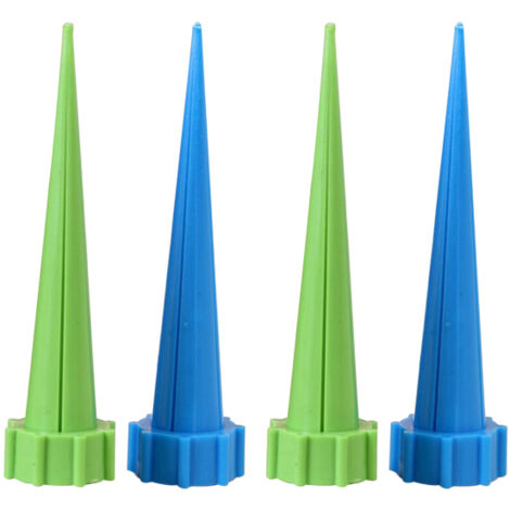 Lot de 4 arroseurs automatiques pour plantes en pot, dispositifs d'arrosage automatique à diffusion lente, piquet d'irrigation pour plantes d'intérieur et d'extérieur (1/5)