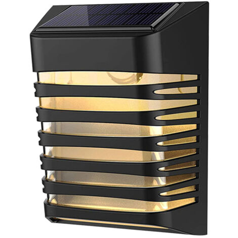 Lampe murale solaire décorative d'extérieur, étanche, pour cour ou jardin, éclairage d'ambiance LED à énergie solaire (1/5)