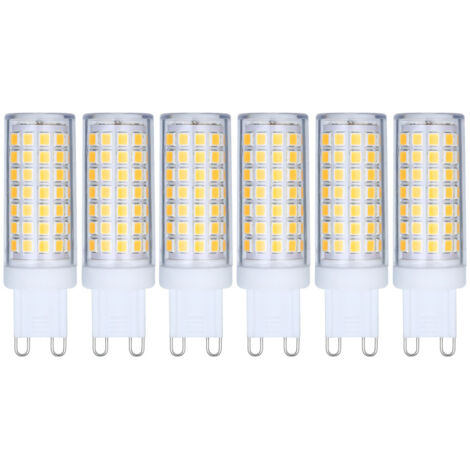 Lot de 6 ampoules LED G9 5W 6000K , 360° non dimmable , AC220,240V (1/5)