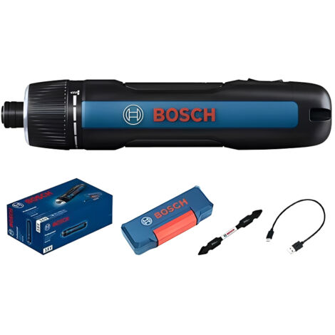 Tournevis électrique sans fil GO 3, visseuse électrique rechargeable 3,6 V avec 7+1 réglages de couple, double mode de démarrage, éclairage LED, chargement USB-C, kit d'outils de réparation compact (1/5)