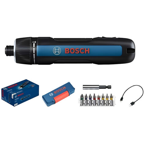 Tournevis électrique sans fil GO 3, visseuse électrique rechargeable 3,6 V avec 7+1 réglages de couple, double mode de démarrage, éclairage LED,Avec 8 embouts de tournevis (1/5)