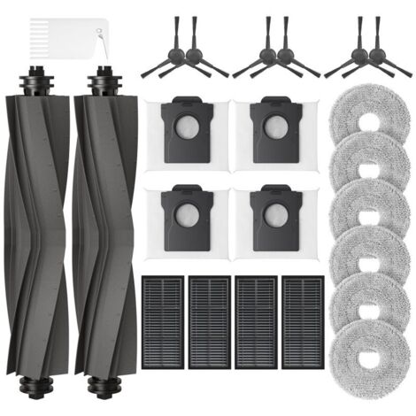 Kit de 23 pièces de rechange grises pour robot laveur de sols, Compatible avec 2 brosses principales, 6 latérales, 4 filtres, etc (1/5)