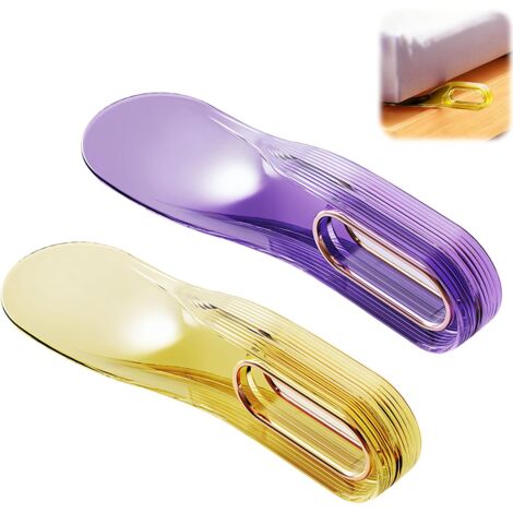 Lot de 2 pièces comprenant un lève-matelas et un organiseur de draps - pour la chambre - jaune et violet