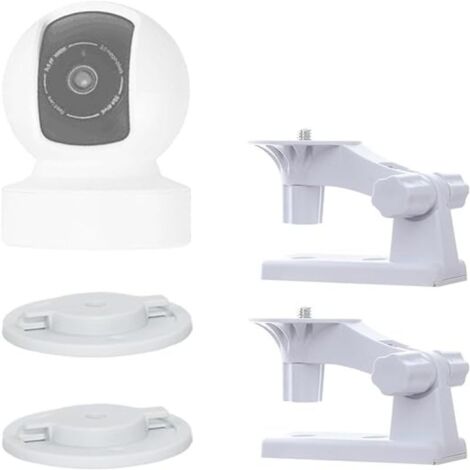 Support Mural pour Caméra TP-Link Tapo C200 C210 – Support Ajustable à 180° avec Chevilles et Vis – Installation au Plafond ou au Mur (1/5)
