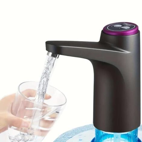 Distributeur d'eau USB rechargeable - Pompe à eau électrique portable, automatique pour bouteille 4.5L-20L, camping bureau maison