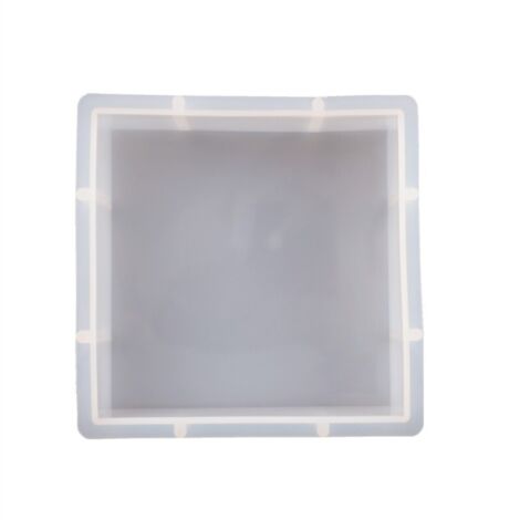 Moule silicone résine époxy carré - Grand moule 7x7x2 pouces, pour fleurs séchées, presse-papiers, décoration maison