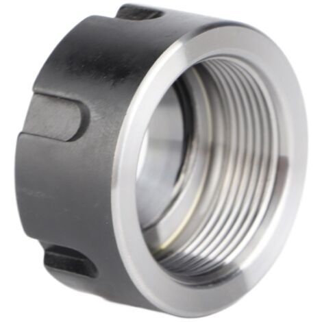 Écrou de serrage ER25UM - Écrou dynamique pour mandrin ER25, acier 42CrMo, finition oxyde noir, filetage M32x1,5 (1/5)