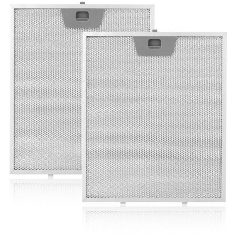 Lot de 2 filtres à graisse de rechange WB02X24871 pour hottes de cuisine GE, filtres en aluminium compatibles avec les modèles JVW5361EJ1ES, JVW5361EJ2ES, JVW5361SJ1SS, JVW5361FJ1DS et JVW5361BJITS. (1/5)