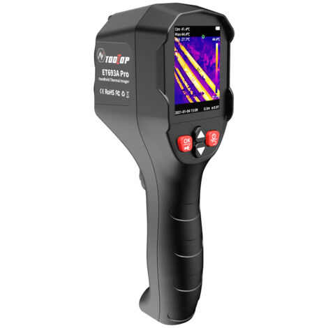 Caméra thermique professionnelle ET693A, fusion infrarouge et lumière visible, résolution TISR 240×240, objectif macro, plage de température de -20 °C à 550 °C, enregistrement vidéo, caméra thermique 