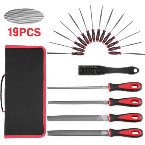 Ensemble de 19 outils et limes – set de lime à métal et bois, trousse bricolage pour limage, affûtage, polissage et travail de précision (1/5)