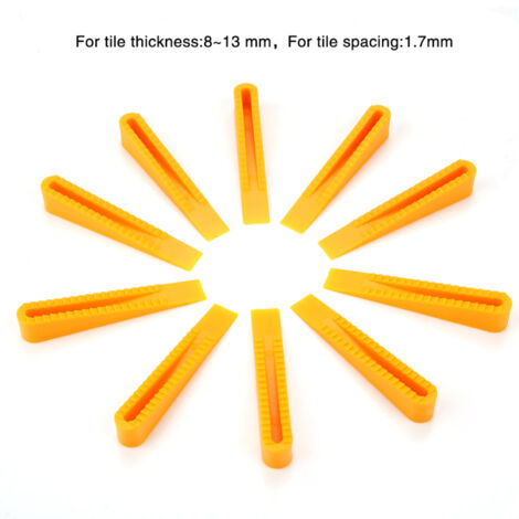 ZYNCUE Lot de 100 entretoises de carrelage en plastique – Clips de positionnement réutilisables en polyéthylène pour carrelage mural et de sol en céramique, 30 mm x 7 mm, cales à profil