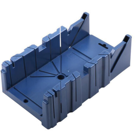 Coffret multifonction pour scie à onglets – support et rangement, angles 45°/22,5°/90°, boîte en plastique, scies non incluses (1/5)