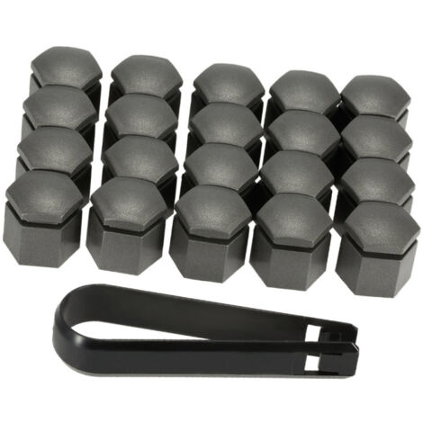Lot de 20 cache-écrous de roue gris 19 mm, compatibles avec Vauxhall et Opel.