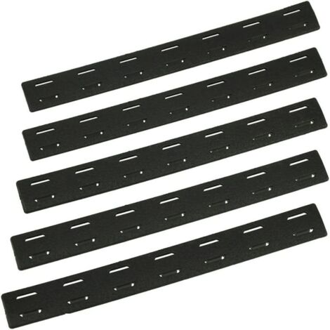 Compatible avec les panneaux à fente unique M-LOK, polymère en nylon résistant à la chaleur, lot de 5 (noir) (1/5)