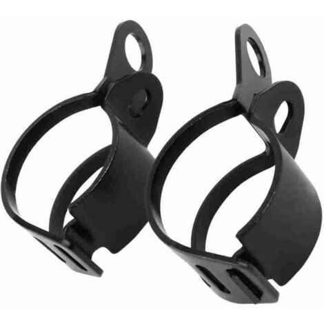 Support de clignotants de moto, fixation pour fourche 30-43 mm, colliers de déport noirs HNH (1/5)