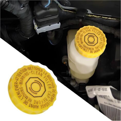 Convient pour JEEP Dodge Chrysler, couvercle de réservoir d'huile de maître-cylindre de frein jaune (4683656AB) (1/5)