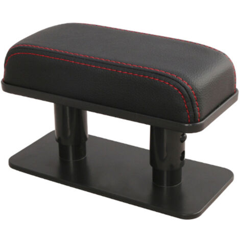 Coussin d'accoudoir de voiture avec support pour coude gauche, en cuir, réglable en hauteur et confortable. (1/5)