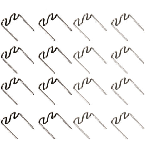 500 agrafeuses à chaud pour réparation de plastique, prédécoupées en forme de vague, 0,6 mm/0,8 mm, grandes vagues (1/5)