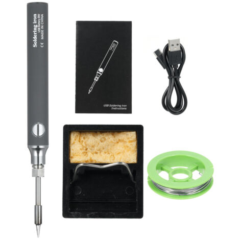 Kit fer à souder rechargeable USB – Basse tension 5V – Stylo de soudage avec 3 températures – DIY et réparation (1/5)