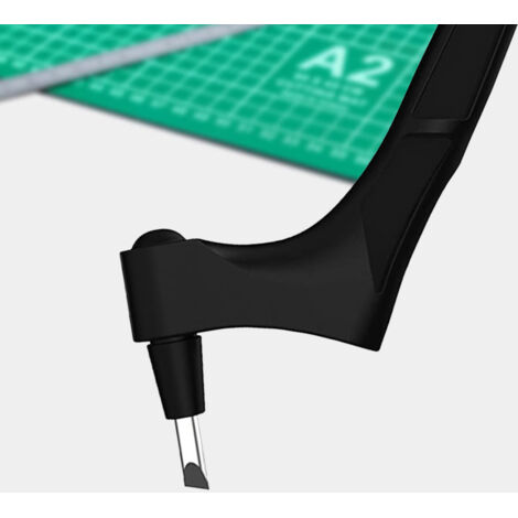 Outils de découpe pour loisirs créatifs : couteaux de précision en acier inoxydable avec outil de découpe rotatif à 360° pour les arts, le scrapbooking, les pochoirs (noir) (1/5)