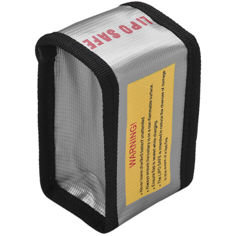 Sac de protection antidéflagrant pour batterie LiPo, ignifugé et étanche, pour la charge et le rangement, format compact. (1/5)