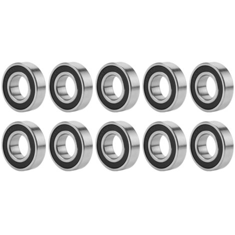 10 roulements à billes à gorge profonde étanches en caoutchouc 6003-2RS, 17 mm x 35 mm x 10 mm (1/5)