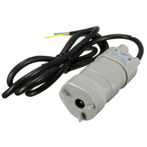 Pompe à eau submersible haute pression compacte 12/24 V 600 L/h, micromoteur triphasé, hauteur de refoulement de 5 mètres (10 L/min)