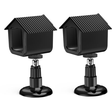 Boîtier de protection mural compatible avec la caméra Wyze Cam V3, résistant aux intempéries, réglable à 360 degrés, pour montage intérieur/extérieur (lot de 2, noir)