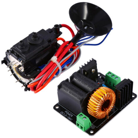 Carte de commande de bobine ZVS DC12-24V, module de commande Flyback avec bobine d'allumage, alimentation CC haute tension de remplacement pour Tesla