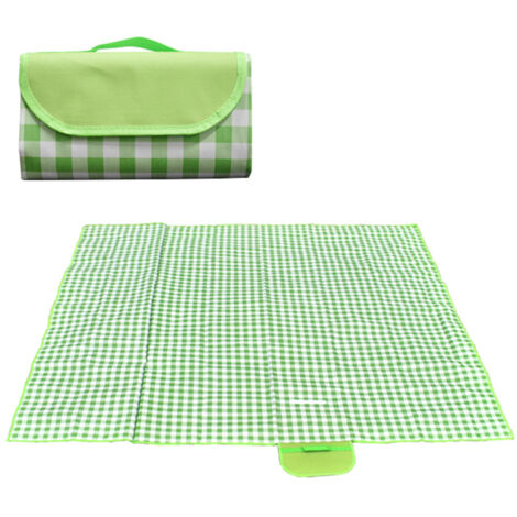 Couverture de pique-nique extra large de 2 m x 2 m, pliable, imperméable et résistante au sable, avec poignée, idéale pour le camping, la randonnée et la pêche. (1/5)