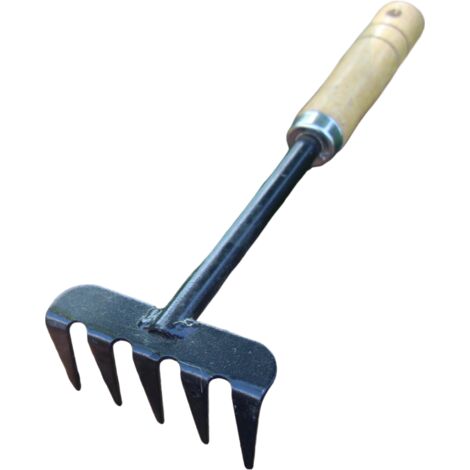 Mini outils de jardinage, outils pour planter des fleurs, râteau, truelle, houe, outils de jardinage pour enfants à manche en bois (1/5)
