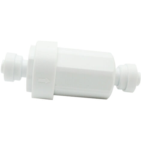 Filtre à brumisation à connexion rapide 1/4'' pour arrosage de jardin, microfiltre à brumisation basse pression pour tuyaux, filtre amovible en treillis métallique d'acier inoxydable (1/5)