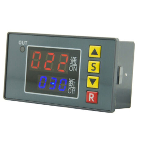Contrôleur de temporisation programmable T3231, temporisateur numérique, relais unidirectionnel, sortie active, déclenchement automatique ou manuel, interface de déclenchement externe.