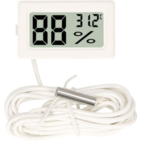 Thermomètre numérique pour aquarium avec écran LCD et sonde NTC étanche -50 °C à 110 °C, idéal pour réfrigérateur, aquarium, incubateur pour reptiles marins et serre. (1/5)