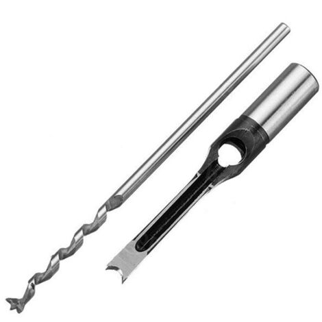 Outil de menuiserie pour le bricolage : foret à trous carrés de 12,7 mm, alésoir, tarière carrée, œillet carré, ciseau à mortaiser (1/5)