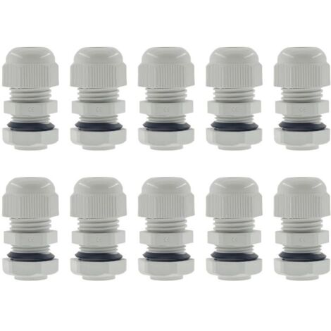 Joints de décharge de contrainte en nylon NPT 10 1/2 pouces, boîte de jonction à serrage réglable, étanchéité IP68, courroie de protection, certifications CE et RoHS, blanc (1/5)