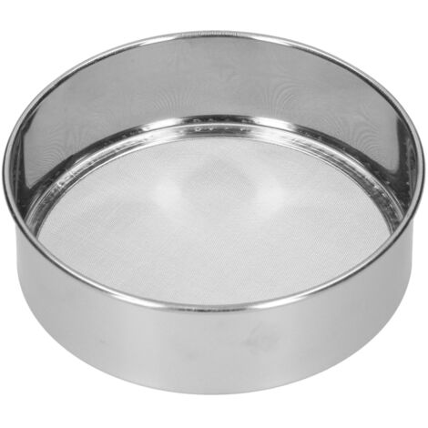 Tamis à farine en acier inoxydable de 15 cm (6 pouces), passoire alimentaire à mailles fines (60 mesh), passoire à herbes pour la cuisine et la pâtisserie.