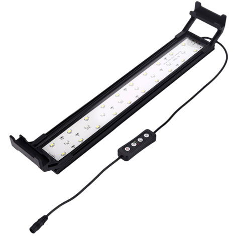 Lampe d'aquarium 30 cm avec minuterie, submersible, luminosité réglable, 3 modes d'éclairage, fixation par pince, LED. (1/5)