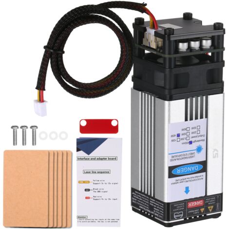 Module Geevorks 40W, tête de gravure 450 nm à focale fixe, haute précision, pour machines de gravure, routeurs et machines de découpe CNC. (1/5)