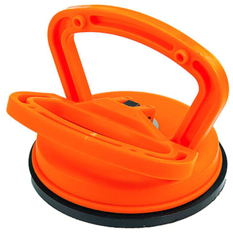 Ventouse à griffe unique pour la manipulation de carrelage et de verre, grande taille, pour la réparation des surfaces concaves automobiles, orange. (1/5)