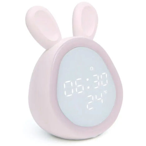 Réveil numérique Led à variateur continu, veilleuse, lapin mignon, contrôle de programme intelligent, pour enfants garçons et filles (1/5)