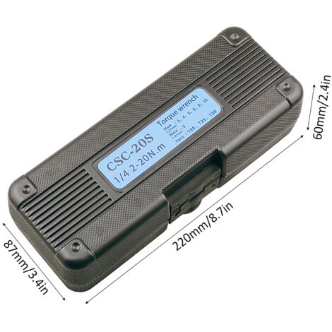Libraton Clé dynamométrique pour vélo 6,35 mm, clé dynamométrique 5-25