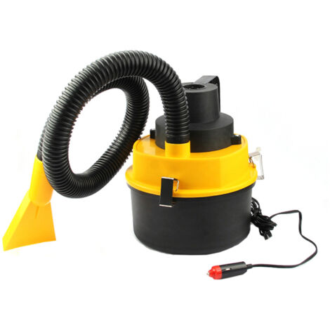 Aspirateur de voiture, aspirateur à main portable 12 V, aspiration 2300 PA, aspirateur de détail de voiture avec plusieurs buses et tuyau pour poils d'animaux humides, secs et secs
