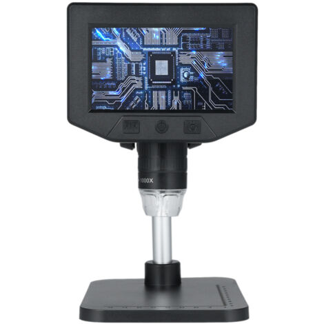 LIFCAUSAL Caméra d'Inspection Numérique 4,3 Pouces HD 1080P, Microscope Portable 1X-1000X pour Réparation Électronique PCB avec 8 LEDs Idéal pour l'Analyse de Pièces et Circuits (1/5)