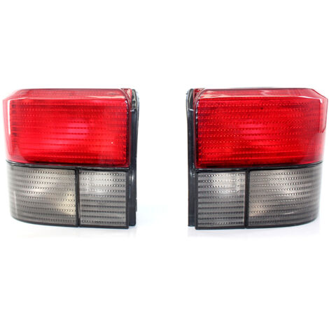 Paire de feux arrière rouges/fumés, clignotants à droite et clignotants à gauche, feux latéraux arrière de remplacement pour VW TRANSPORTER T4 CARAVELLE 90-03 (1/5)