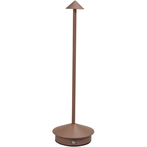Lampe de table LED portable à commande tactile 3 couleurs Lampe de bureau à intensité variable Lampes de table de chevet rechargeables pour dîner en couple/table basse/restaurant/chambre à coucher (1/5)