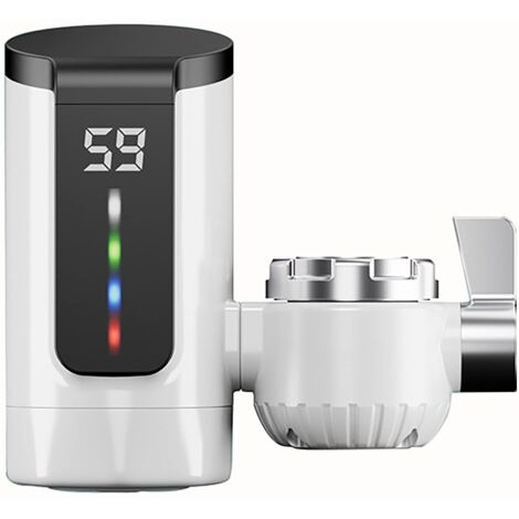 Lifcausal – Robinet d'eau chaude instantané sans réservoir 3000W – Affichage numérique LED – IPX4 – Acier inoxydable 304 – Pour cuisine et salle de bain (1/5)
