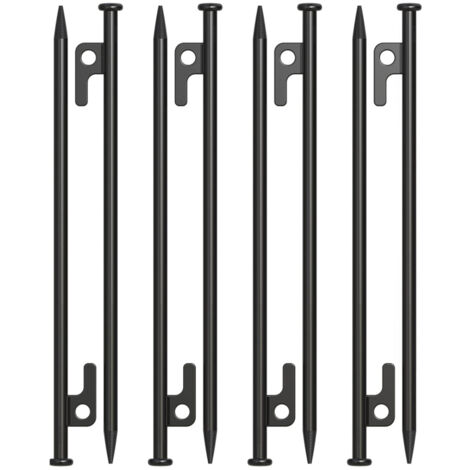 LIFCAUSAL 8 piquets de tente en acier renforcé pour camping (30 cm) Incassables et rigides (1/5)