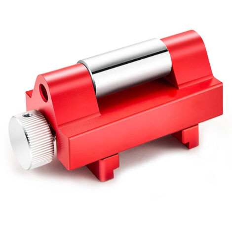 Affûteur d'angle réglable en aluminium Perforateur pour le travail du bois Gabarit d'affûtage d'outils de travail du bois Réglage de la largeur Bords inclinés Support de fixation pour ciseau à bois (1/5)