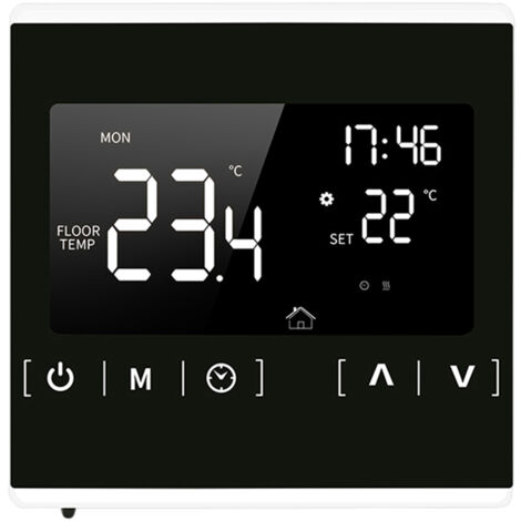 Thermostat intelligent à écran tactile LCD pour système de chauffage au sol électrique programmable à domicile Thermorégulateur AC 85-250V Contrôleur de température (1/5)